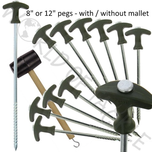 Bivvy tent pegs - singles, heavy