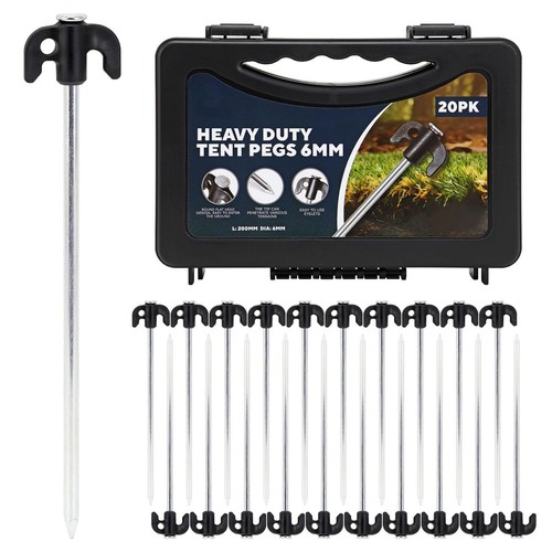 Heavy duty tent pegs - 20,