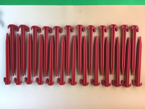 Camping awning tent pegs red - tent,
