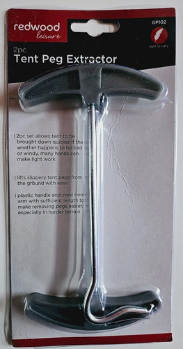 Tent peg extractor - tent,