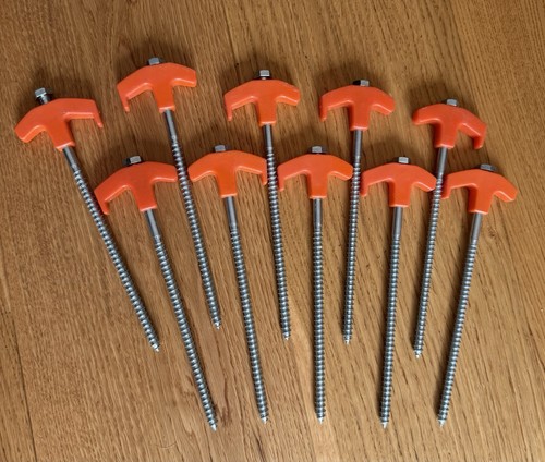 20cm hard ground screw - x, in