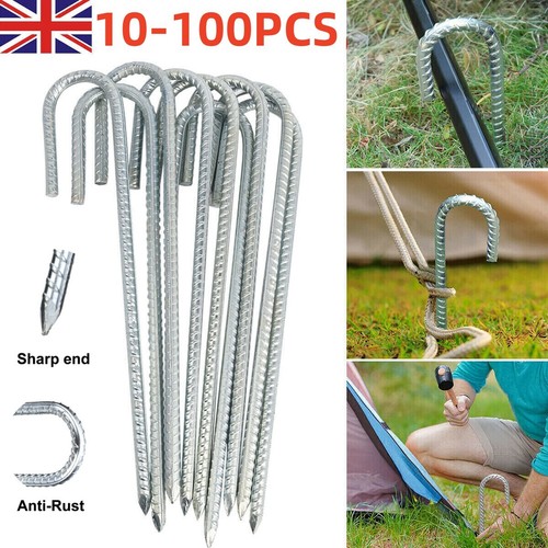 100pcs tent pegs heavy duty - 10-100pcs,