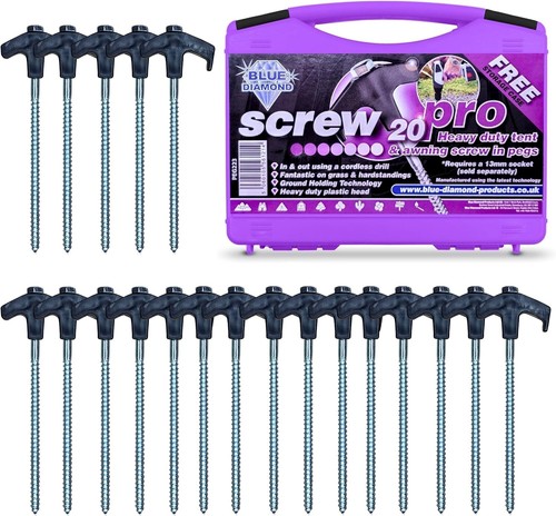 Blue diamond screw - blue, tent
