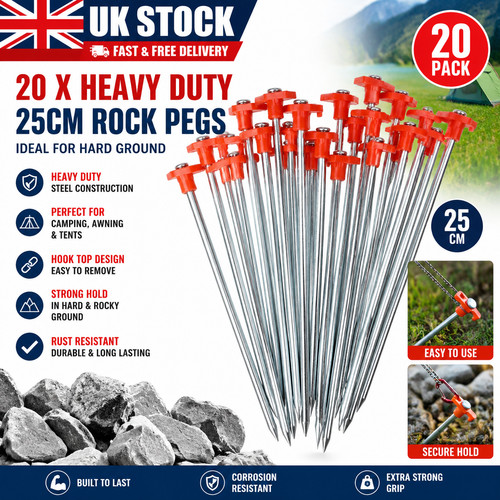 20pcs heavy duty rock - rock, pegs