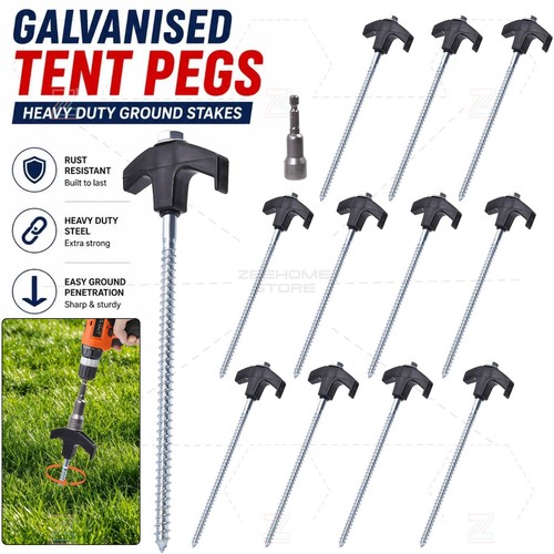 12x heavy duty screw tent - screw, in