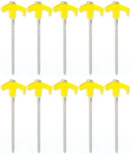 Heavy duty screw tent pegs - screw,