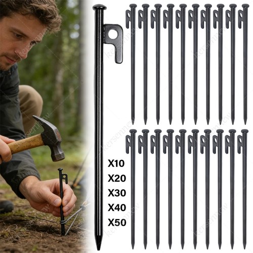 50pcs 30cm black steel tent - 10-50pcs,