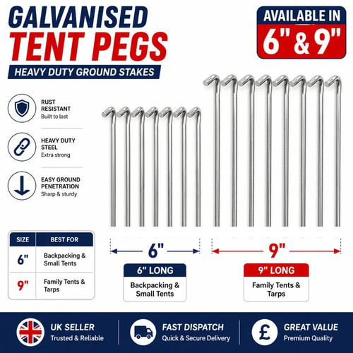 100 galvanised steel tent - 10–100,